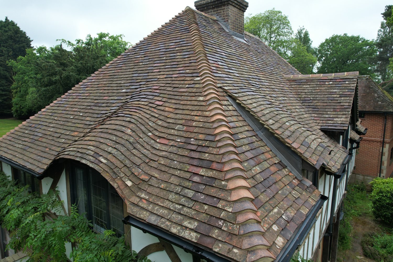 Traditional Kent peg tile roof restoration