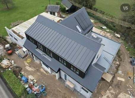 Eternit fibre-cement slate installation